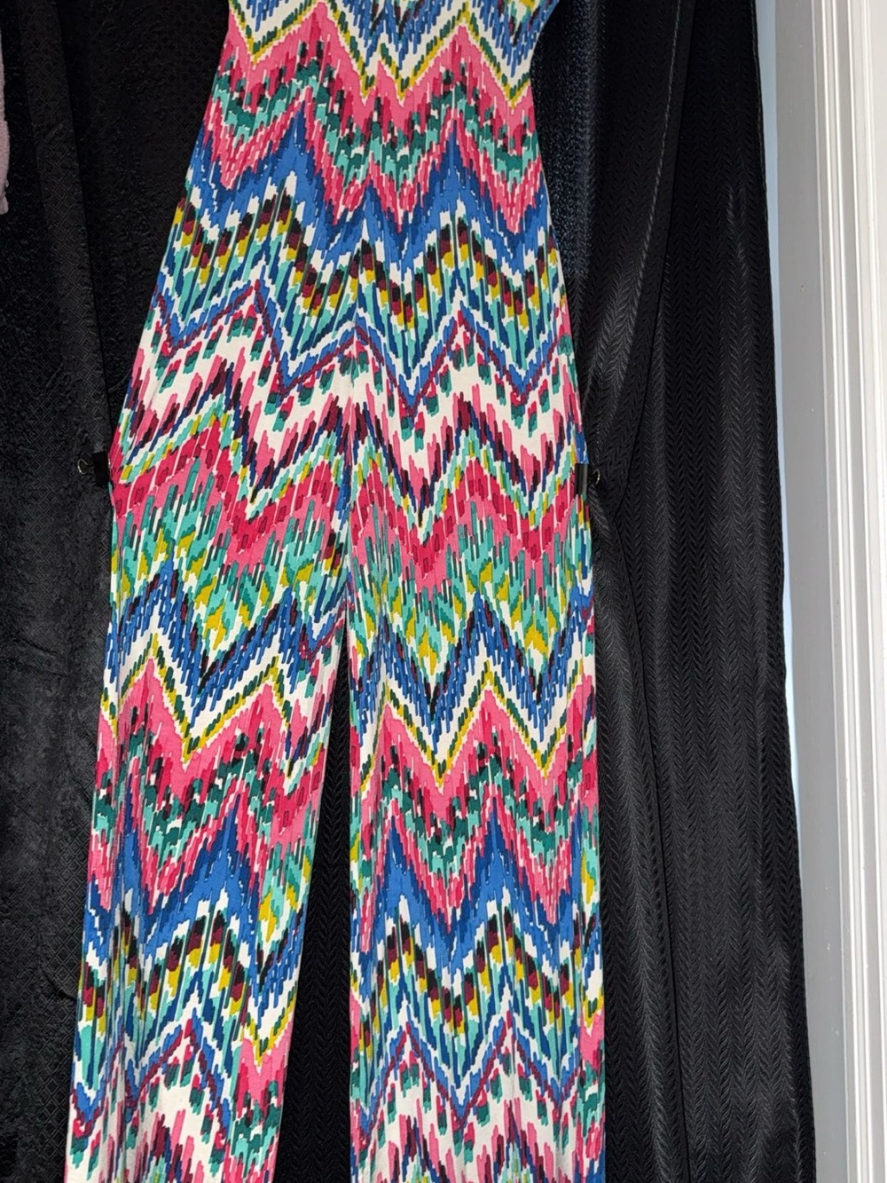 Lost Multicolor Chevron Wide-Leg Jumpsuit
